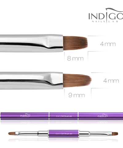 Indigo 2 in 1 Gel Brush no. 4