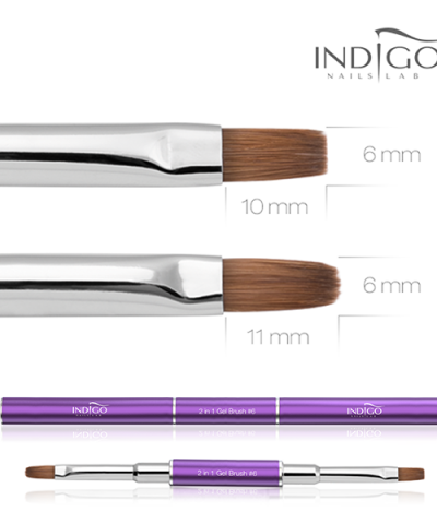 Indigo 2 in 1 Gel Brush no. 6