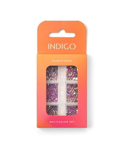 Rhinestones for nails multicolor set
