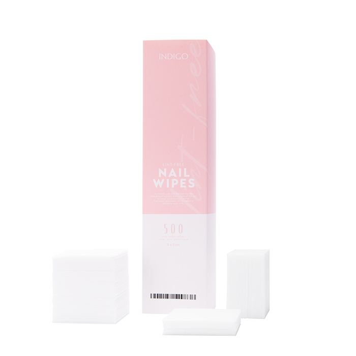 Lint-free nail wipes