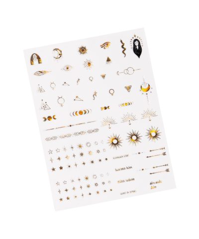 Alternative view of Nail Stickers Spiritual Gold - Holographic
