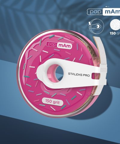 STALEKS Engangs hvit slipetape papmAm EXPERT 150 grit i plastboks