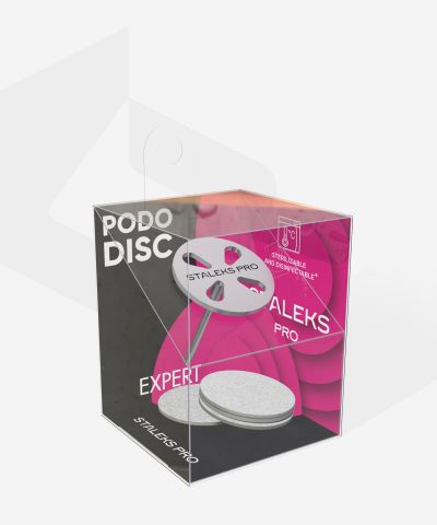 STALEKS Pedikyrskive PODODISC M EXPERT og sett med engangs filer 180 grit 5 stk (20 mm)