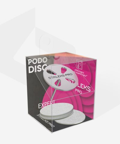 STALEKS Pedikyrskive PODODISC L EXPERT og sett med engangs filer 180 grit 5 stk (25 mm)
